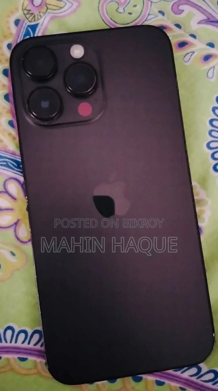 অ্যাপল আইফোন ১৪ প্রো ম্যাক্স ২৫৬ জিবি ব্ল্যাক