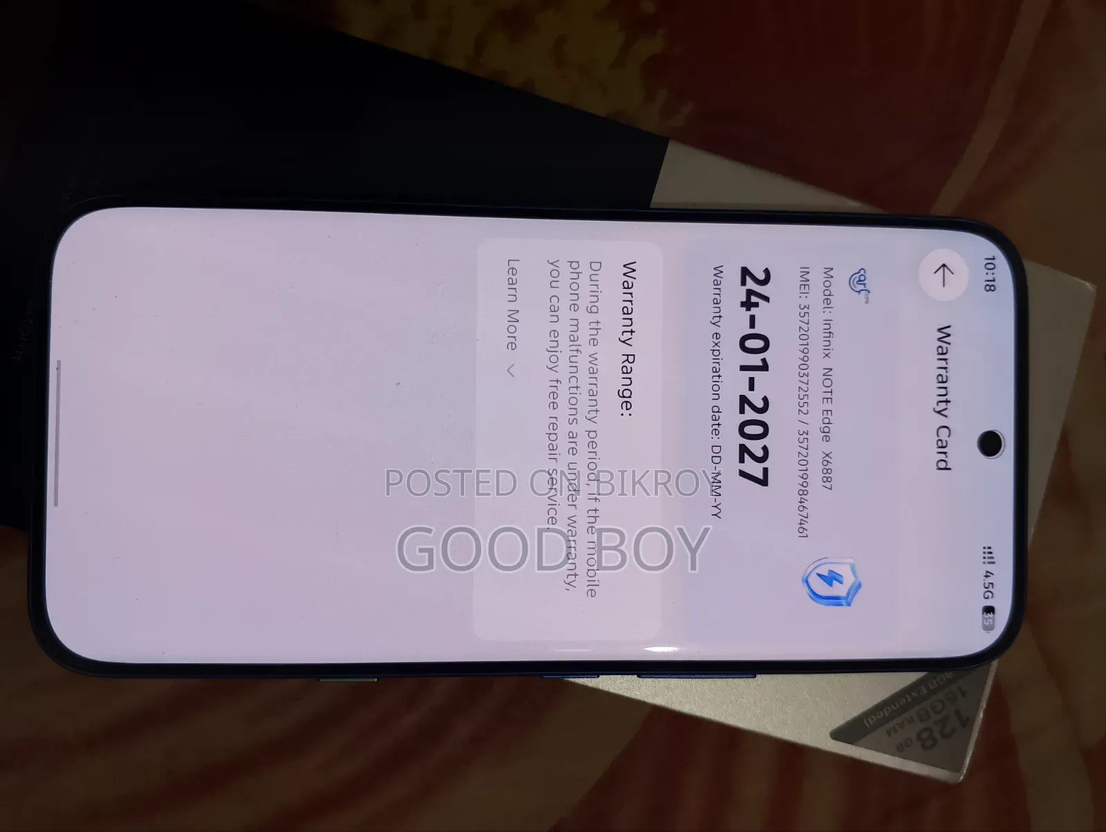 Infinix Note Edge 128 GB Blue