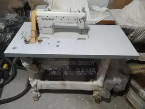 ইন্ডাস্ট্রিয়াল সিরুবা সিঙ্গেল-নিডল লকস্টিচ মেশিন