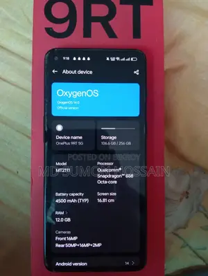 OnePlus 9RT 5G 256 GB Black