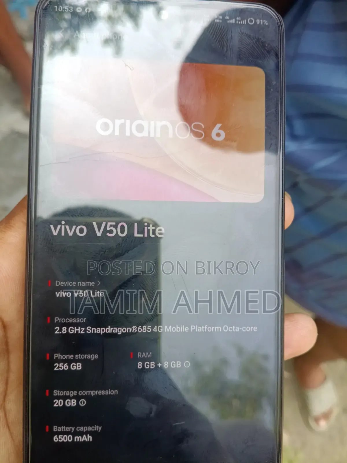 Vivo V50 Lite 4G 256 GB Bronze