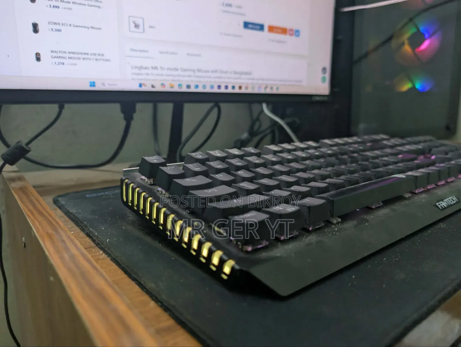 Fantech Optiluxs MK884 Mechanical Keyboard Fully Fresh (Box Available)