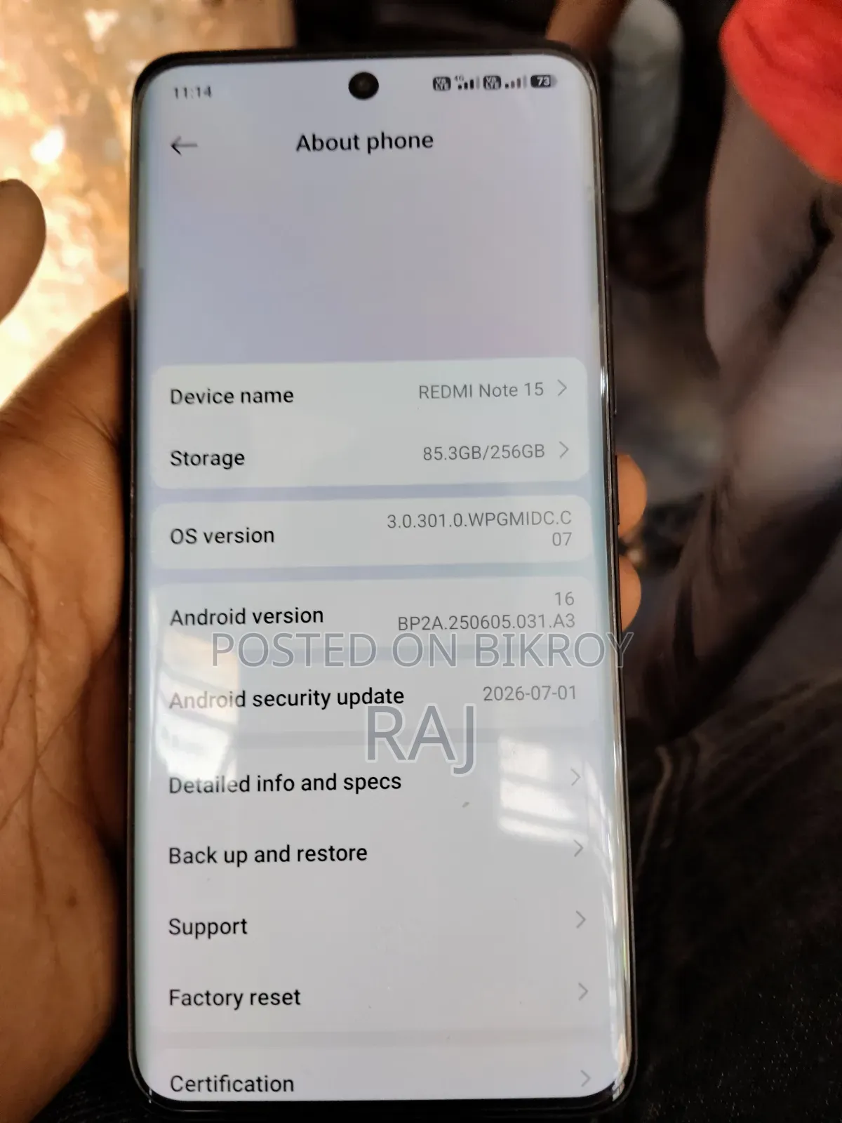 New Xiaomi Redmi Note 15 256 GB Black
