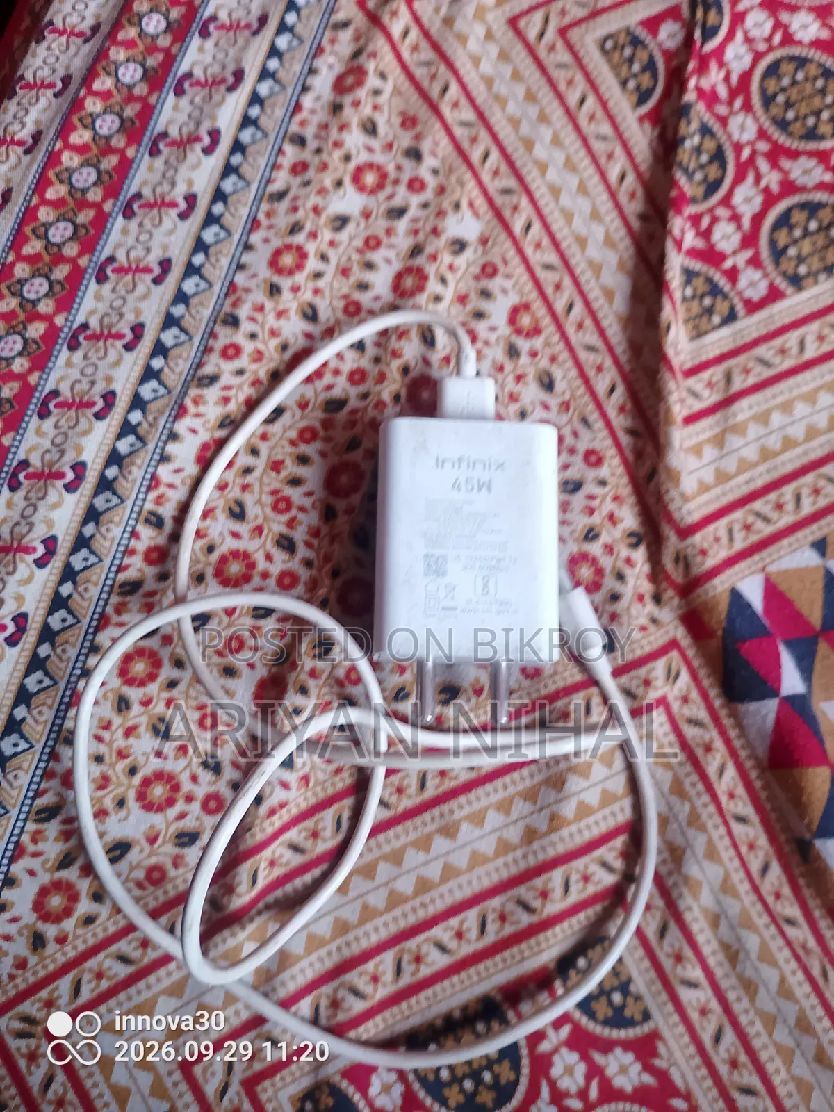 Infinix Hot 60 Pro+ Charger