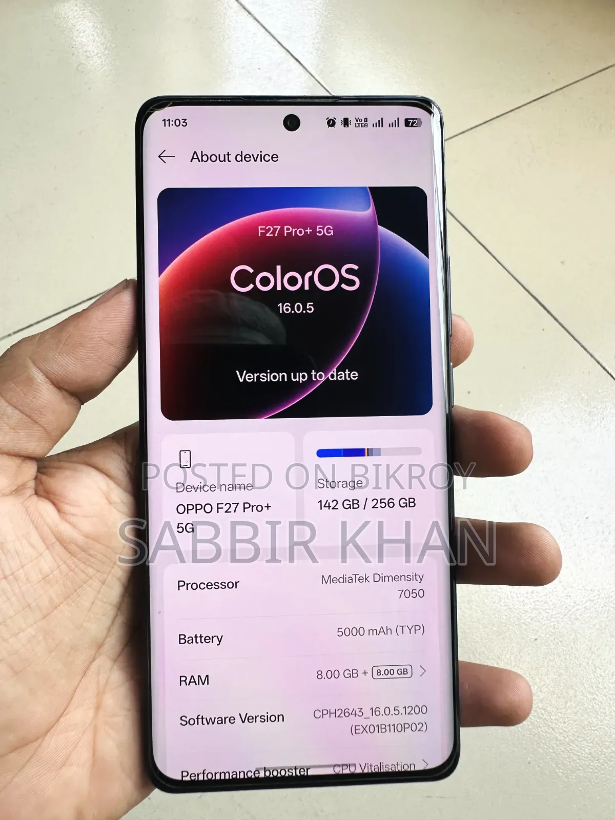 Oppo F27 Pro+ 256 GB Blue