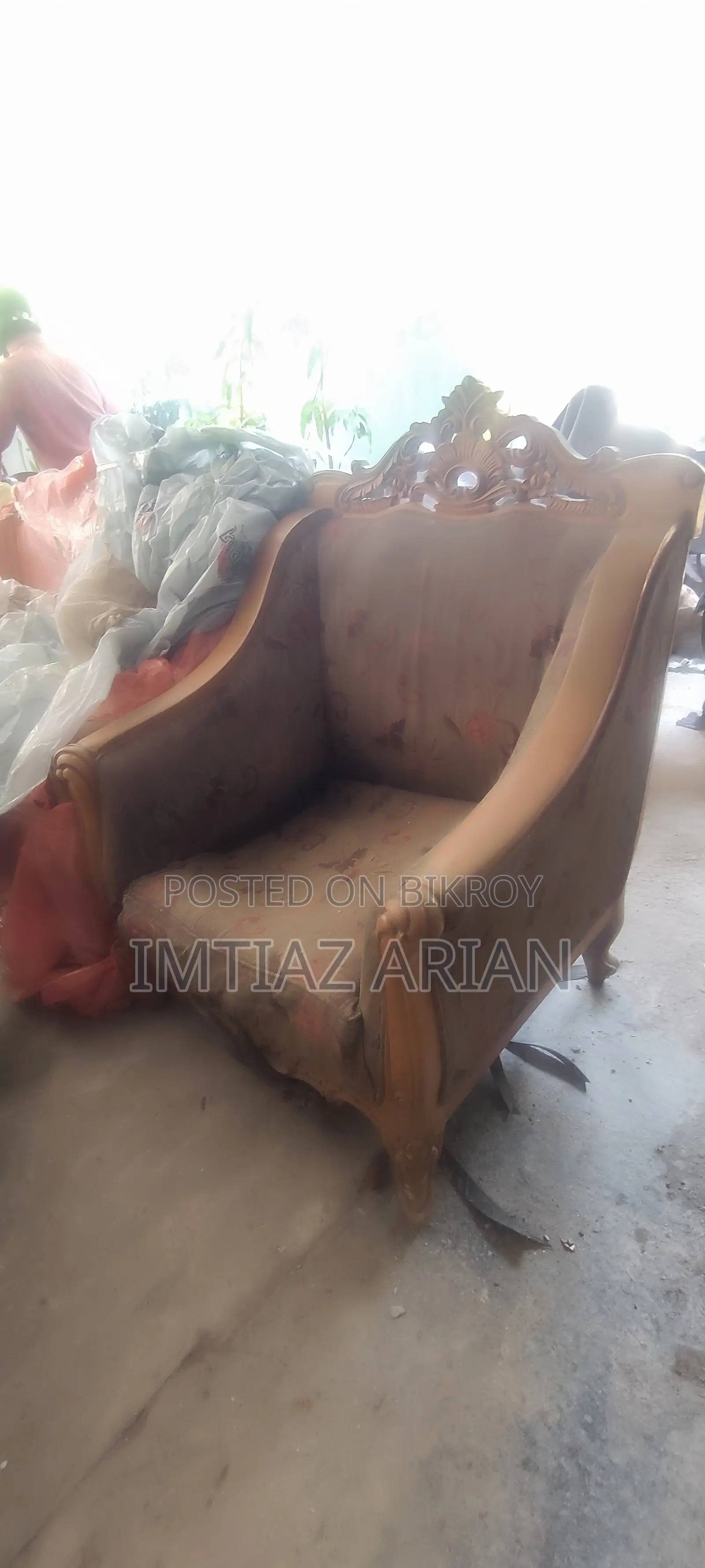 সেগুন সোফা অ্যান্টিক ডিজাইন