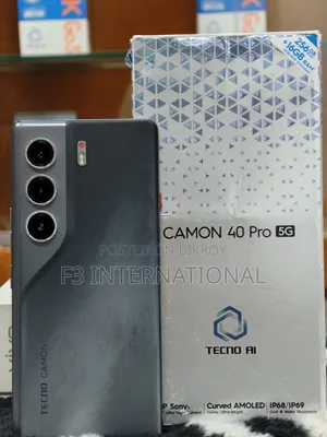 টেকনো ক্যামন ৪০ প্রো ৫জি ২৫৬ জিবি কালো
