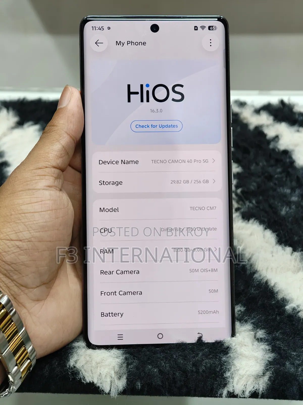 Tecno Camon 40 Pro 5G 256 GB Black