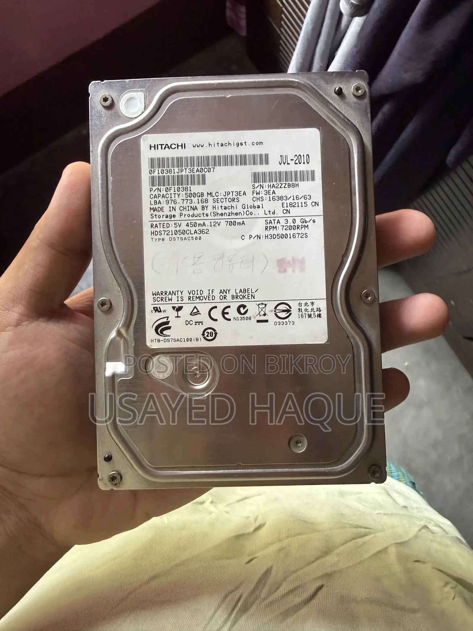 Hard Disk 500 Gb