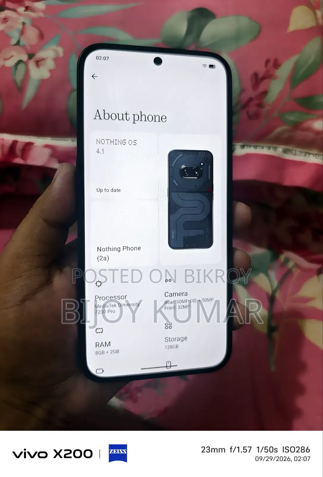 Nothing Phone 2a 128 GB Black