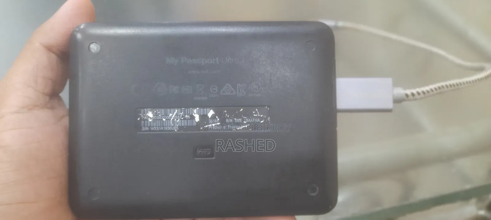 External Hard Disk 1tb Wd Used With Good Health.