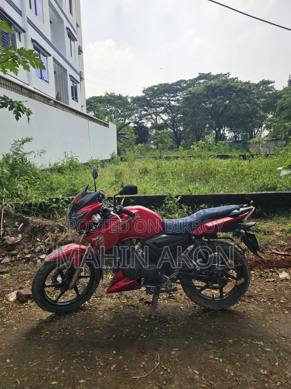 টিভিএস অ্যাপাচি আরটিআর ১৬০ টুভি ২০১৯ লাল
