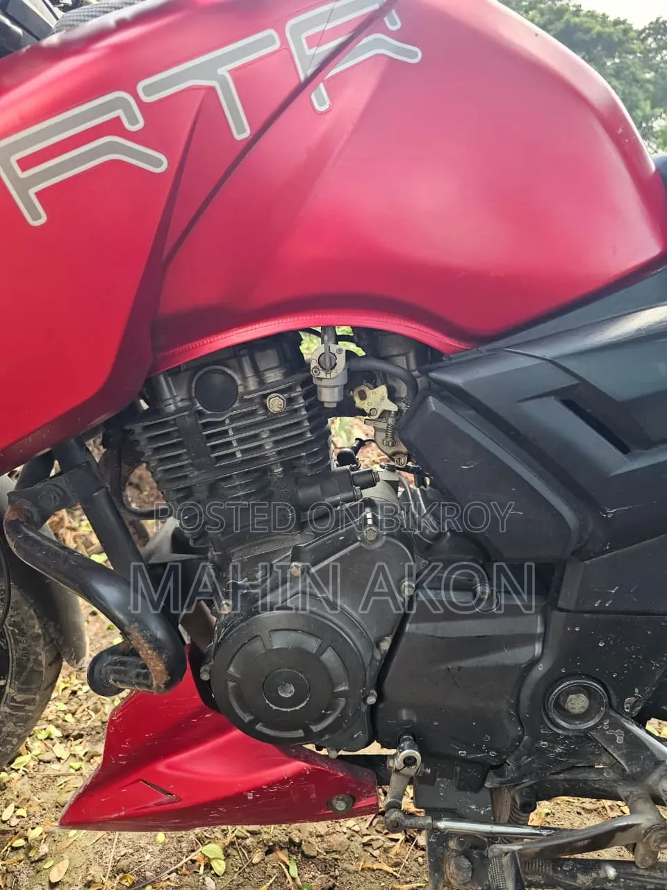 টিভিএস অ্যাপাচি আরটিআর ১৬০ টুভি ২০১৯ লাল