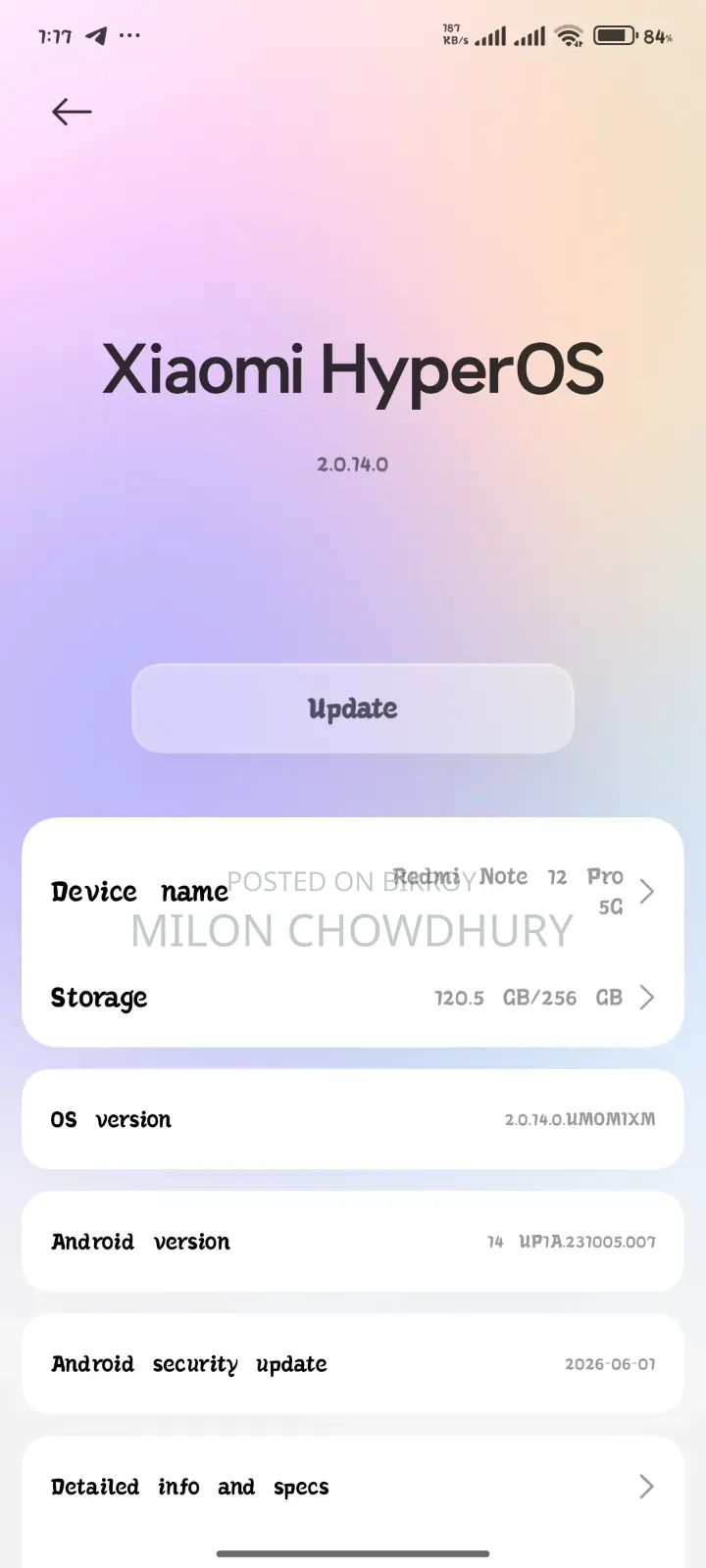 Xiaomi Redmi Note 12 256 GB Red