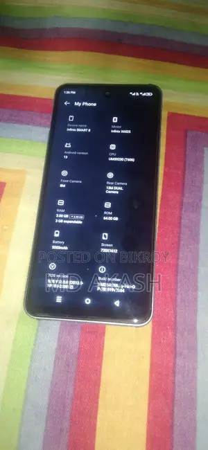 Infinix Smart 8 64 GB Gold
