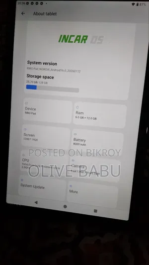 নতুন ট্যাবলেট ১২৮ জিবি গ্রে