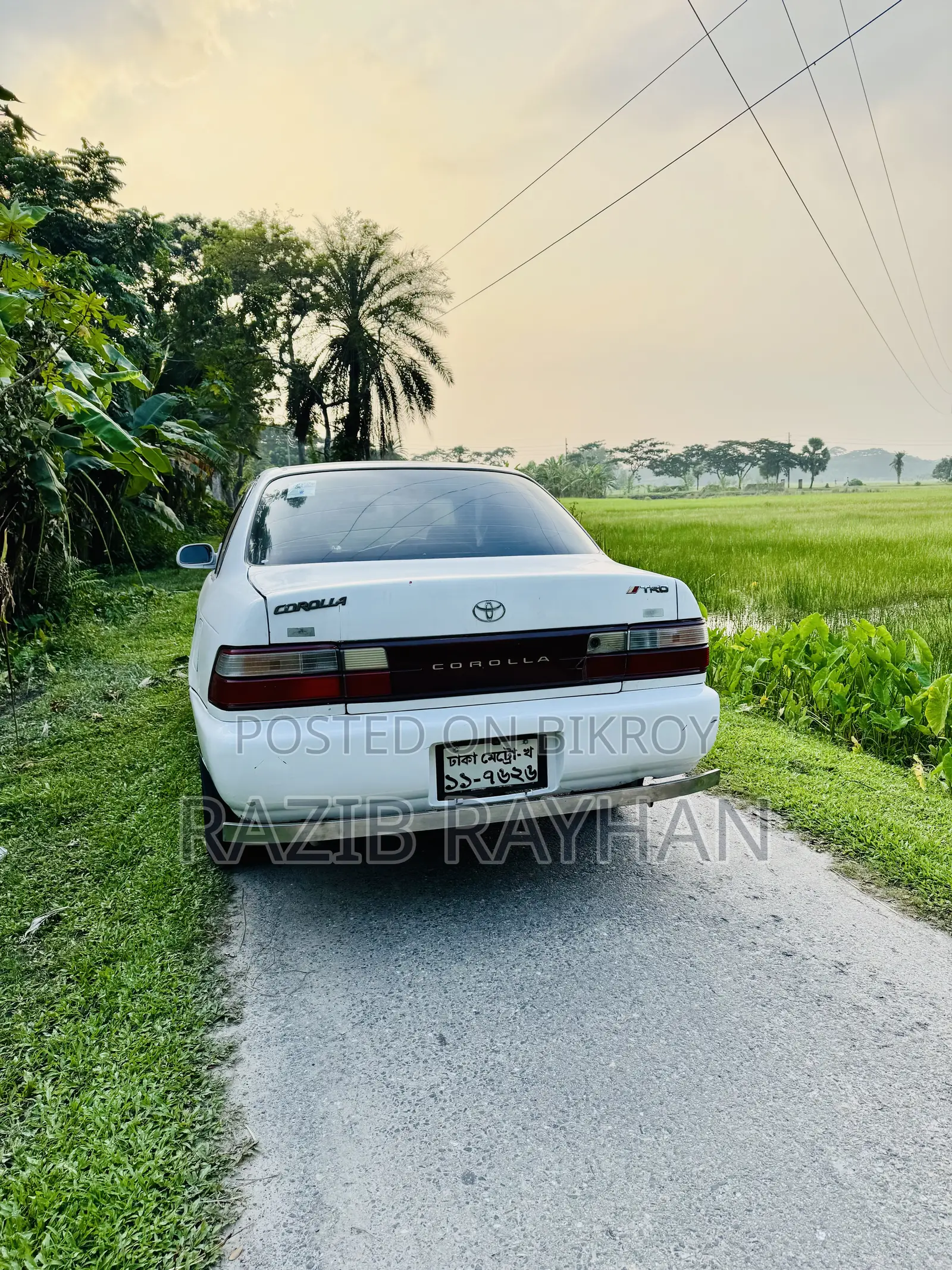টয়োটা করোল্লা সেডান অটোমেটিক ১৯৯৭ সাদা