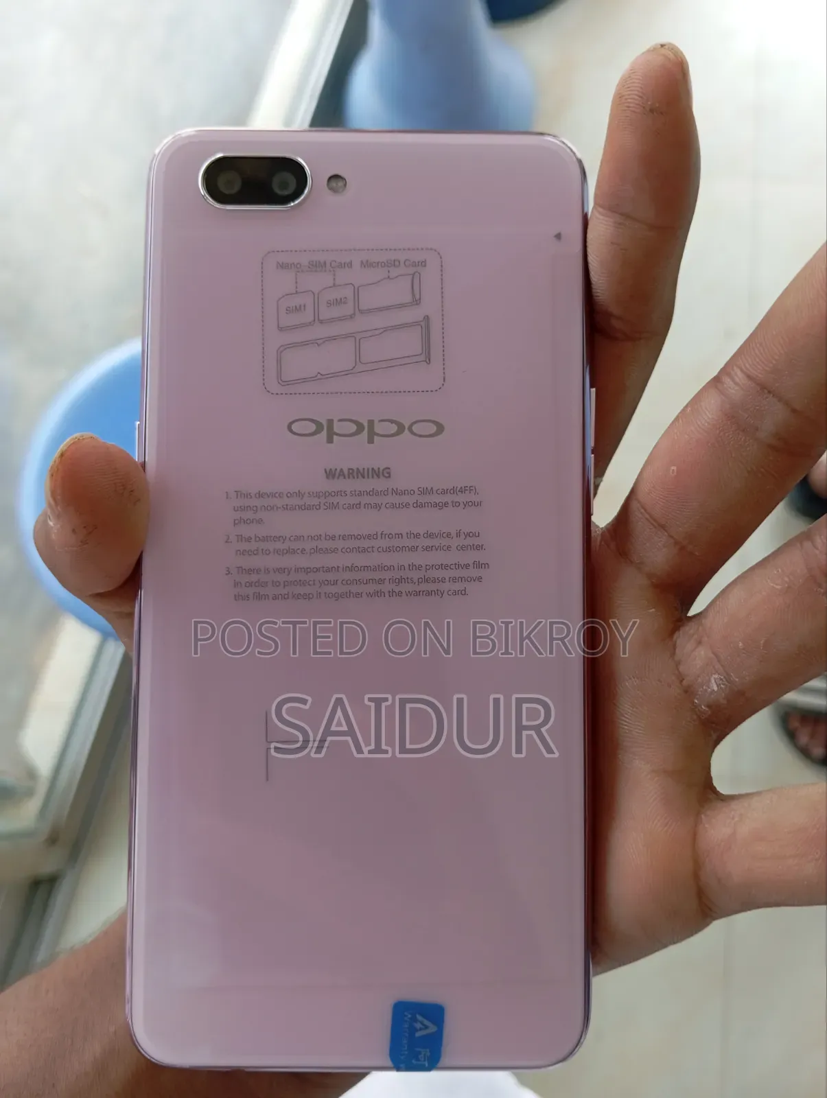 Oppo A3s 16 GB Pink