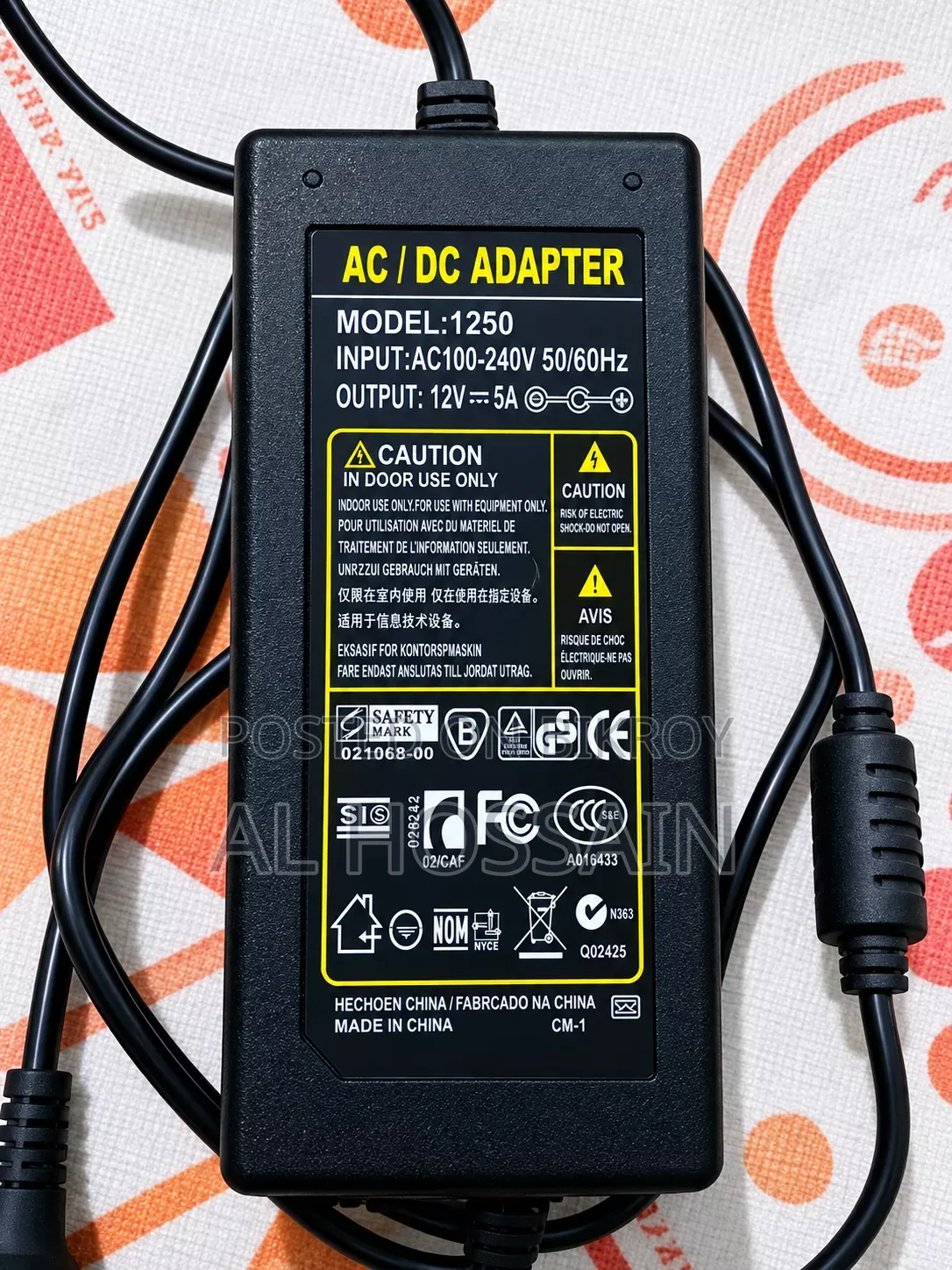 12v 5a 60w AC/DC Adapter Power Supply