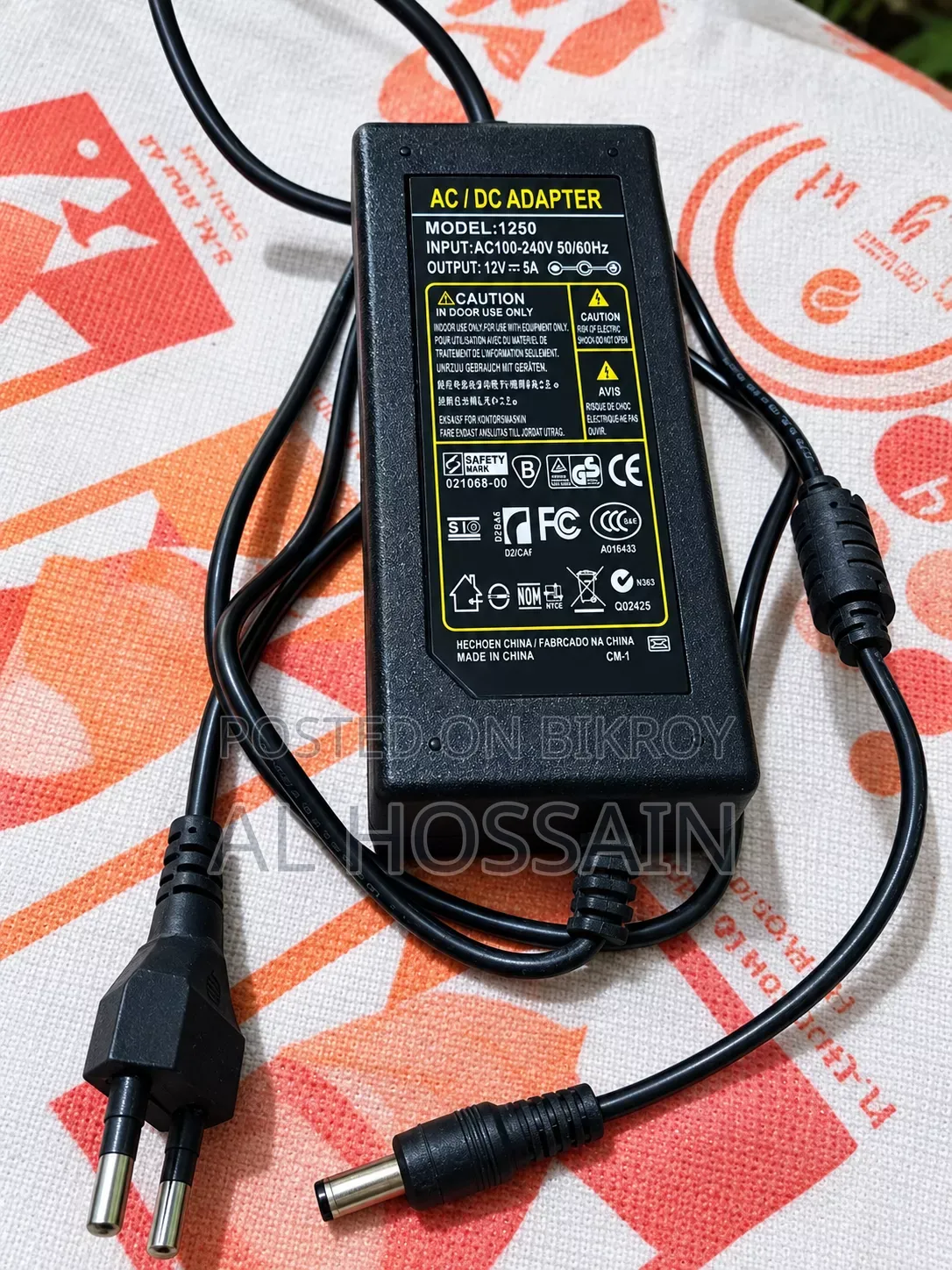 12v 5a 60w AC/DC Adapter Power Supply