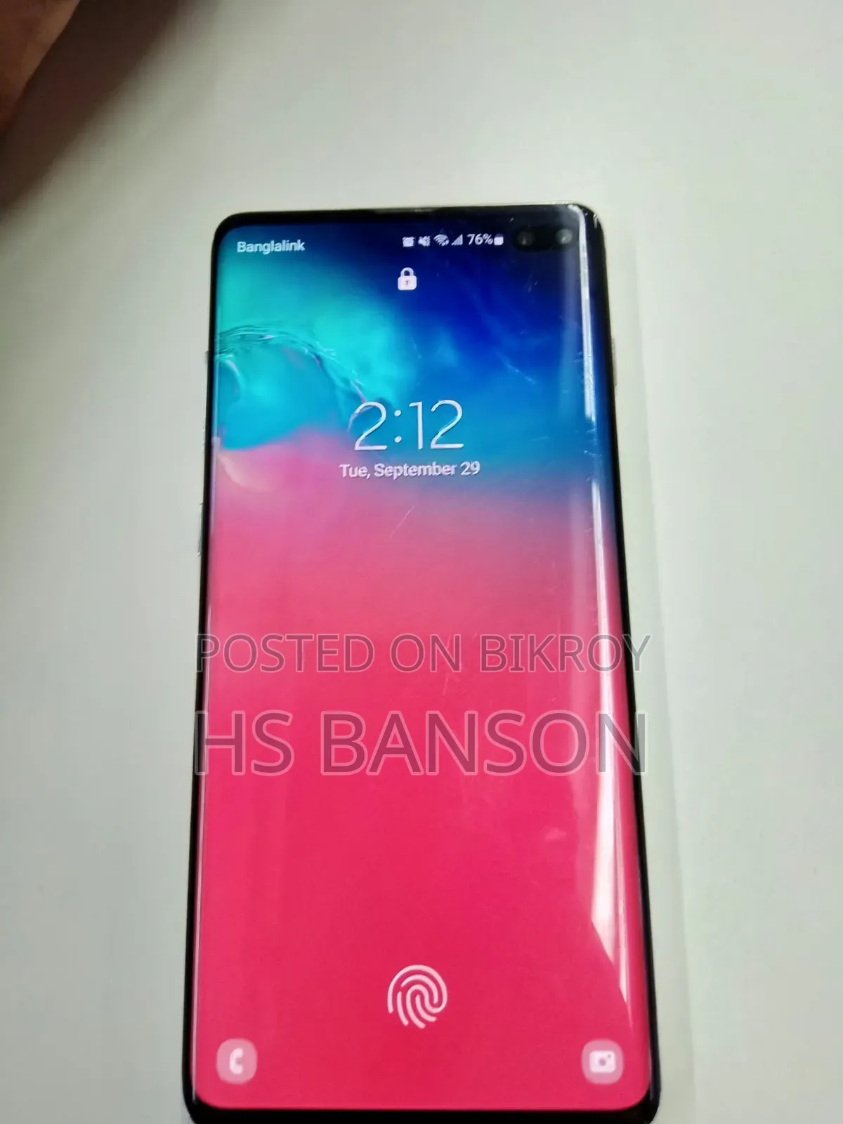 স্যামসাং গ্যালাক্সি এস ১০ প্লাস ১২৮ জিবি হোয়াইট