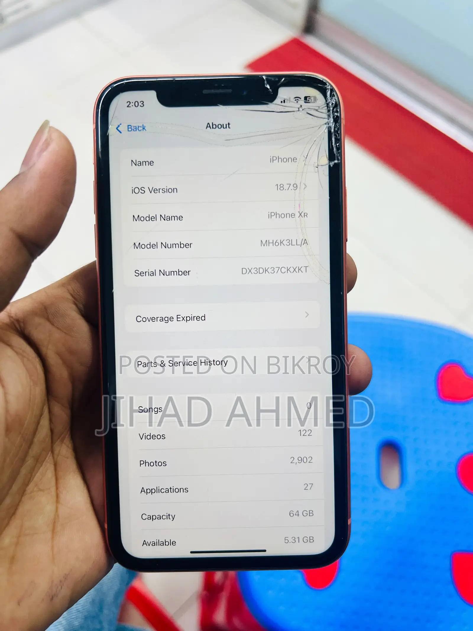 Apple iPhone XR 64 GB Rose Gold