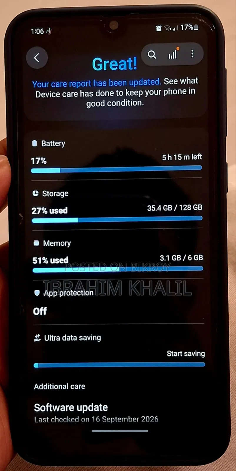 Samsung Galaxy M21 128 GB Blue