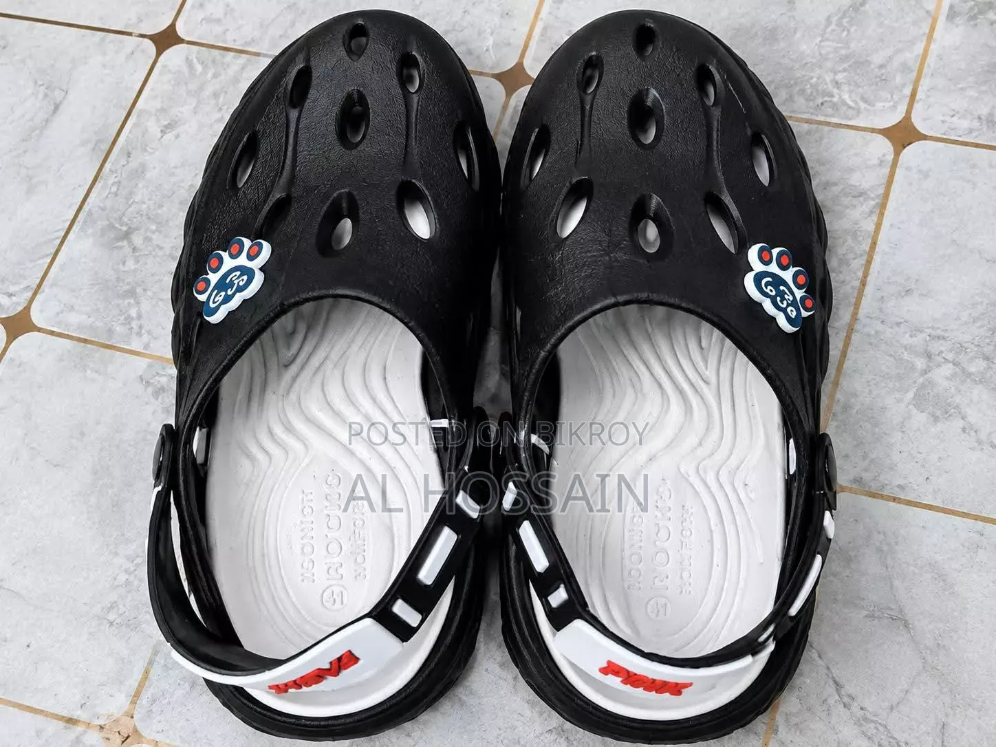 Black Casual Comfort Sandal / Crocs Style Shoes