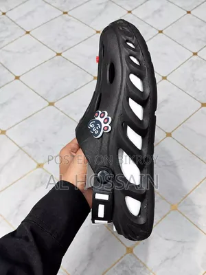 Black Casual Comfort Sandal / Crocs Style Shoes
