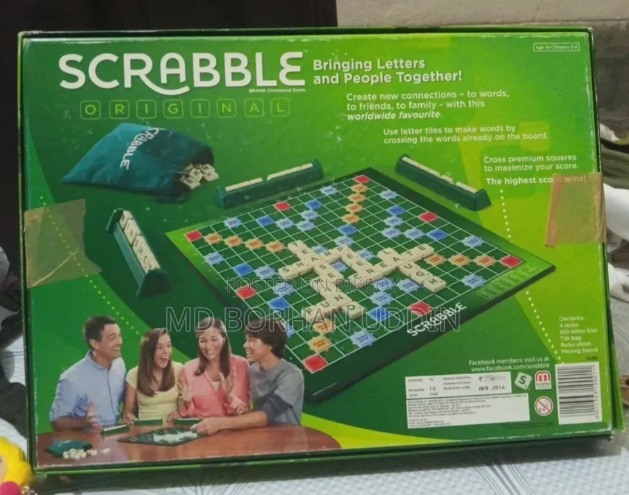 Original Scrabble Board Game – Family Kids Word Game | Brand New