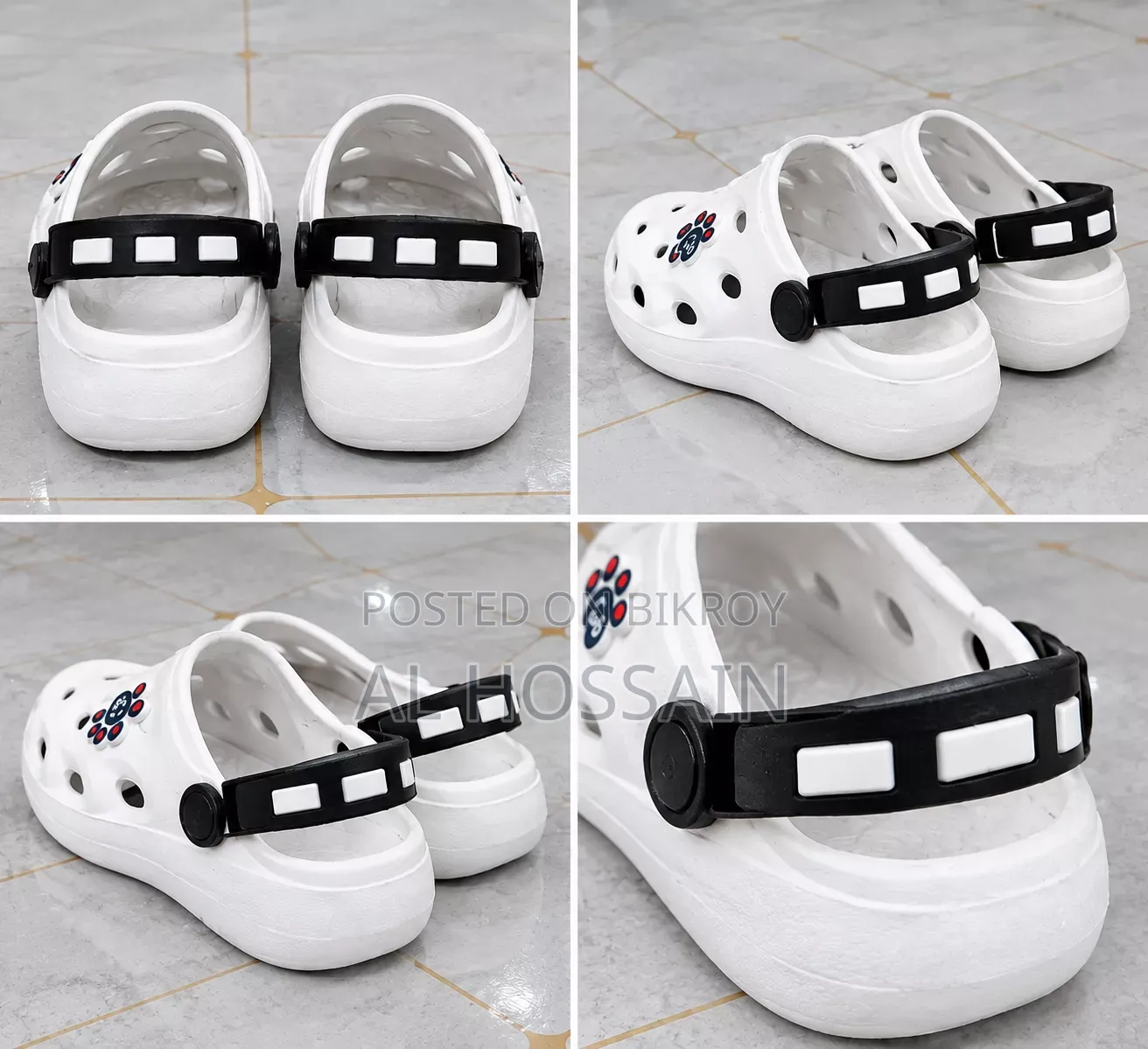 White Comfort Sandal / Crocs Style Shoes
