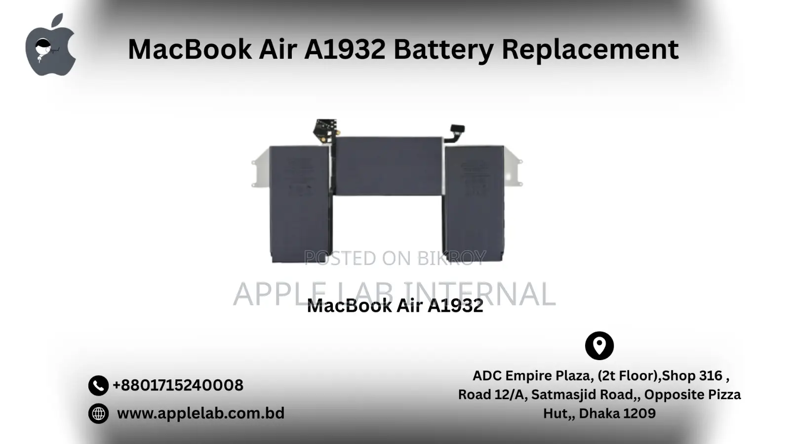MacBook Air 13" (A1932) Battery Replacement | Apple Lab Original