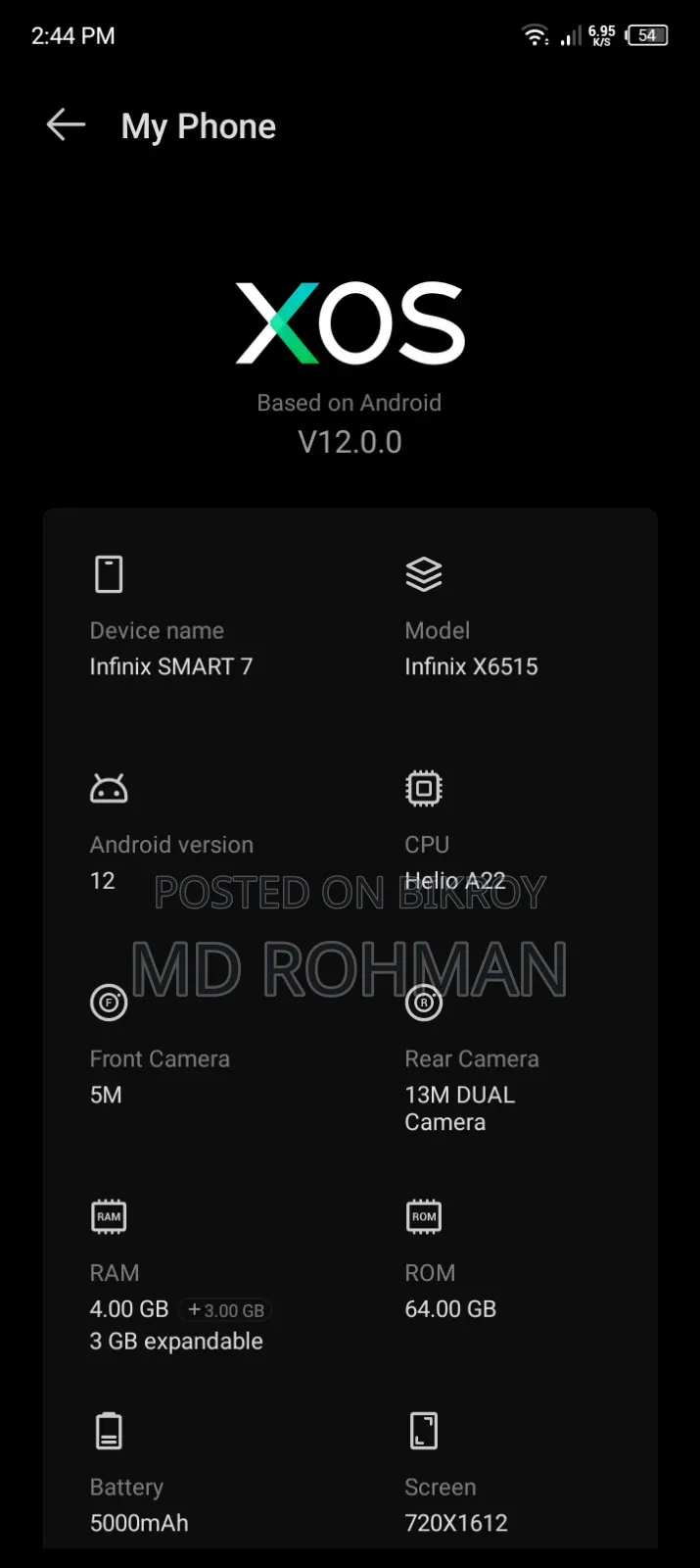 Infinix Smart 7 64 GB