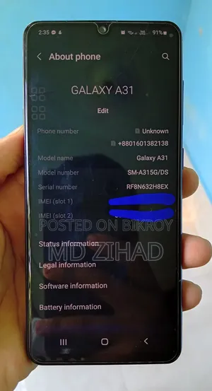 Samsung Galaxy A31 128 GB Black