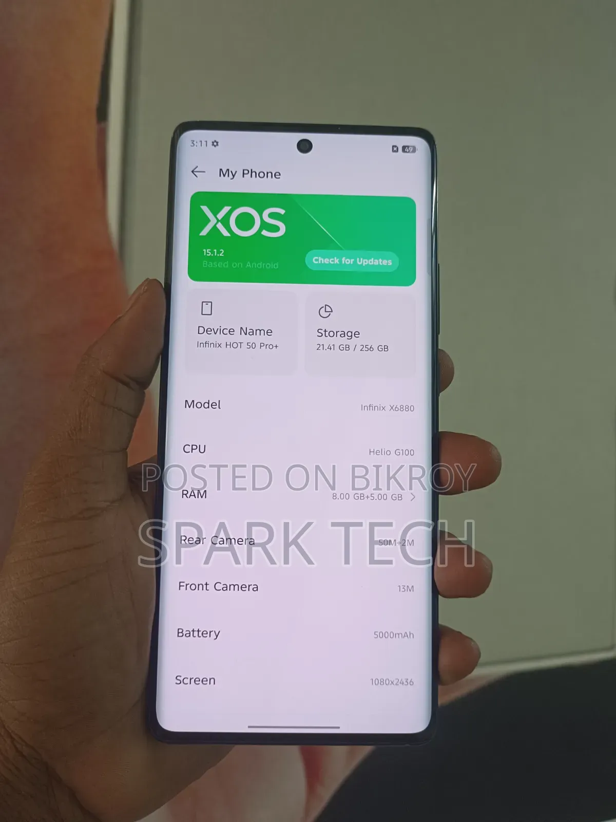 Infinix Hot 50 Pro+ 4G 256 GB