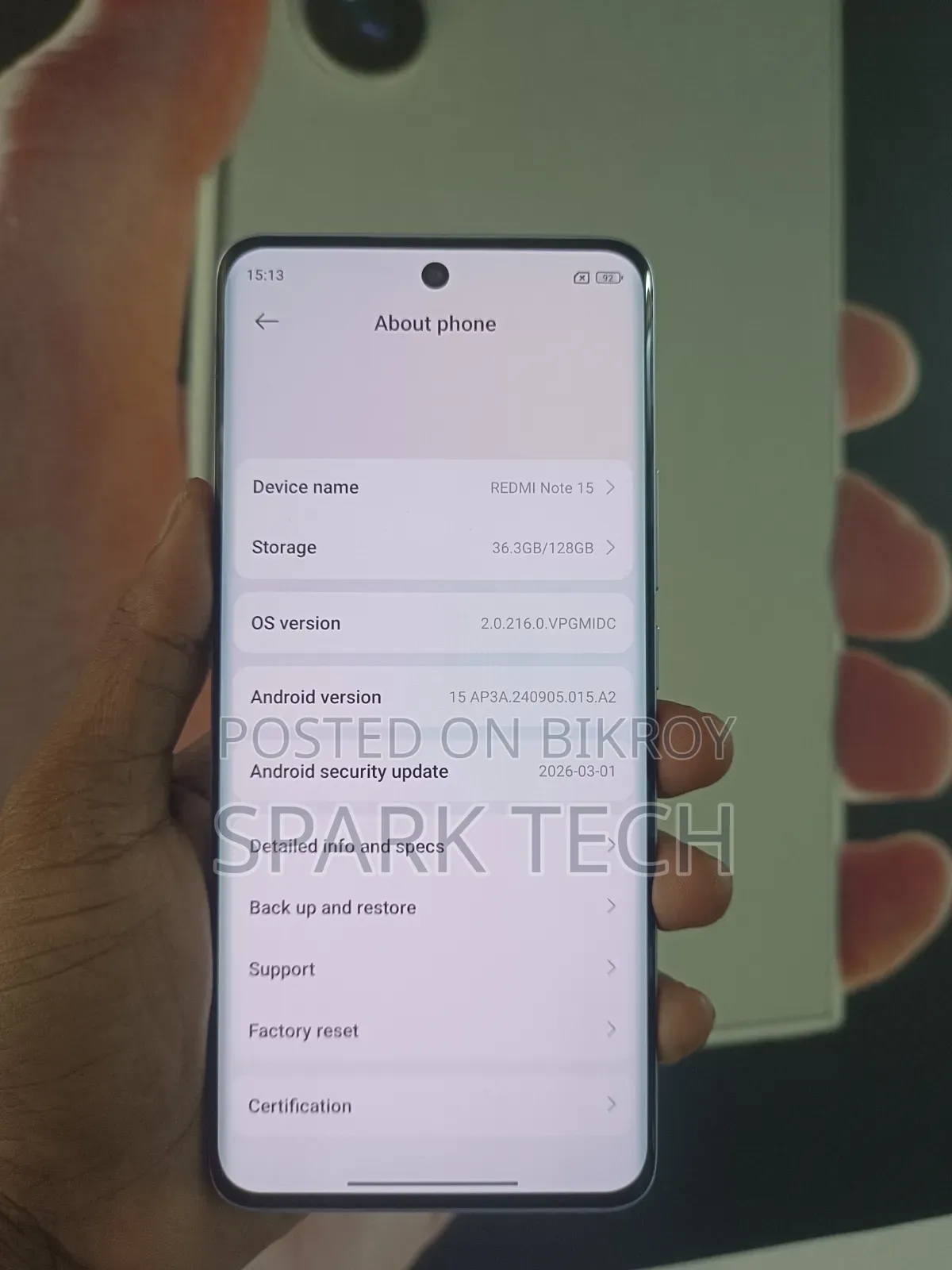 Xiaomi Redmi Note 15 128 GB