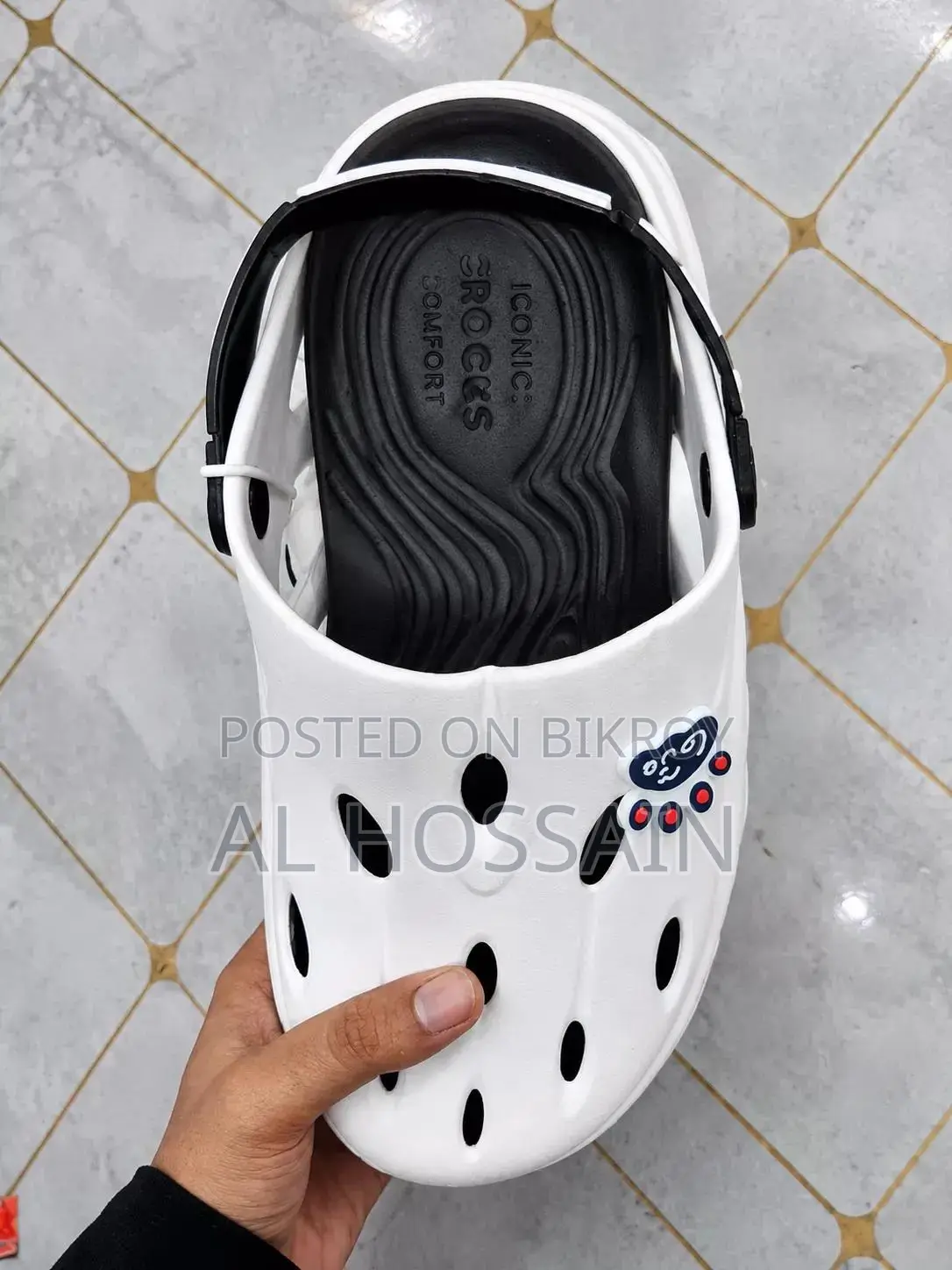 White Comfort Sandal / Crocs Style Shoes