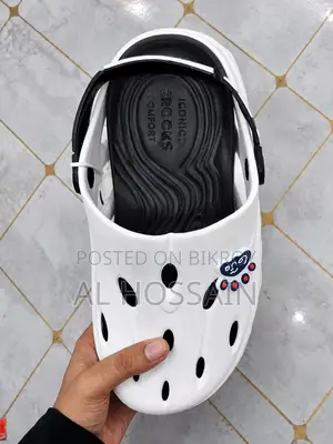 White Comfort Sandal / Crocs Style Shoes