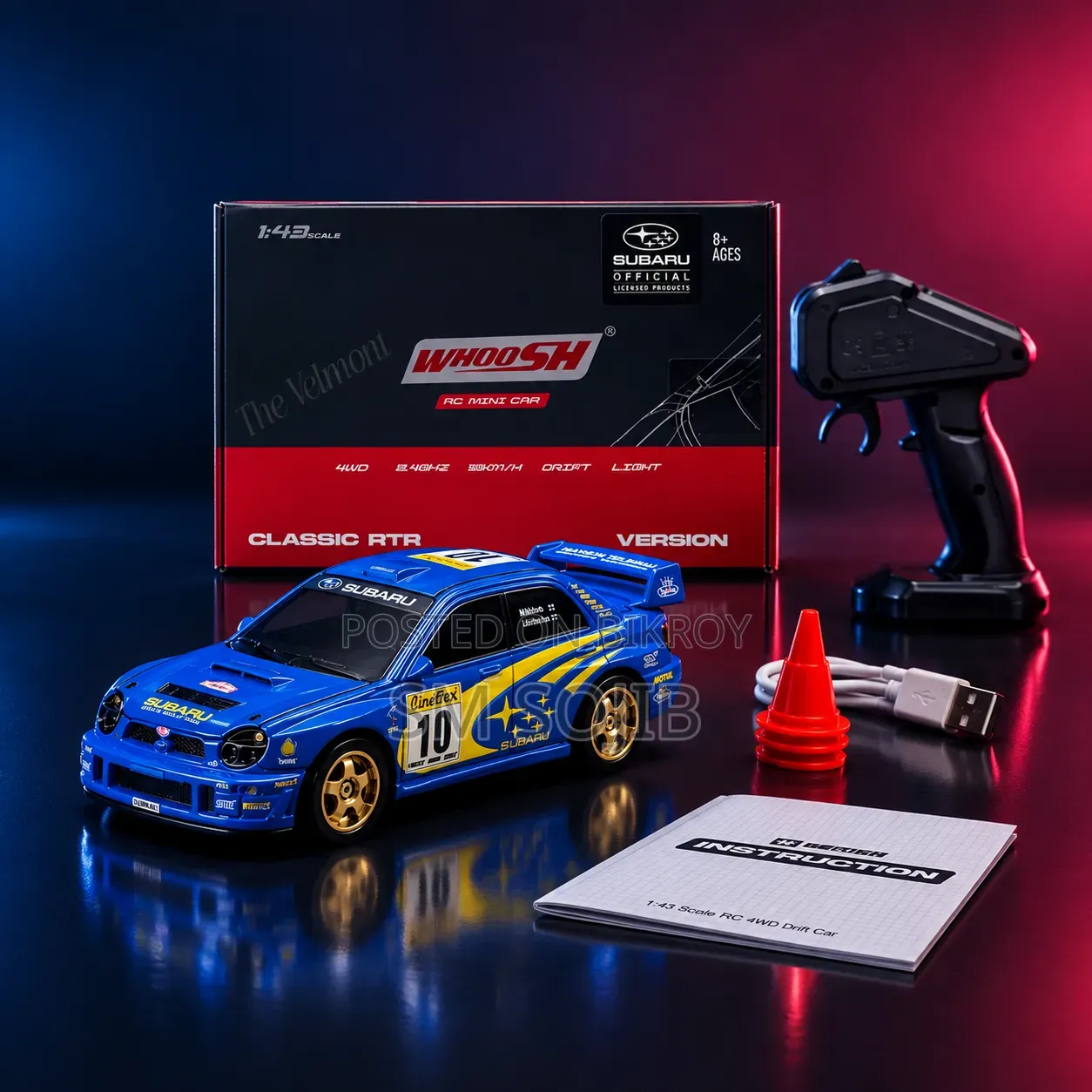 1:43 Scale 4WD RC Whoosh Drift Car