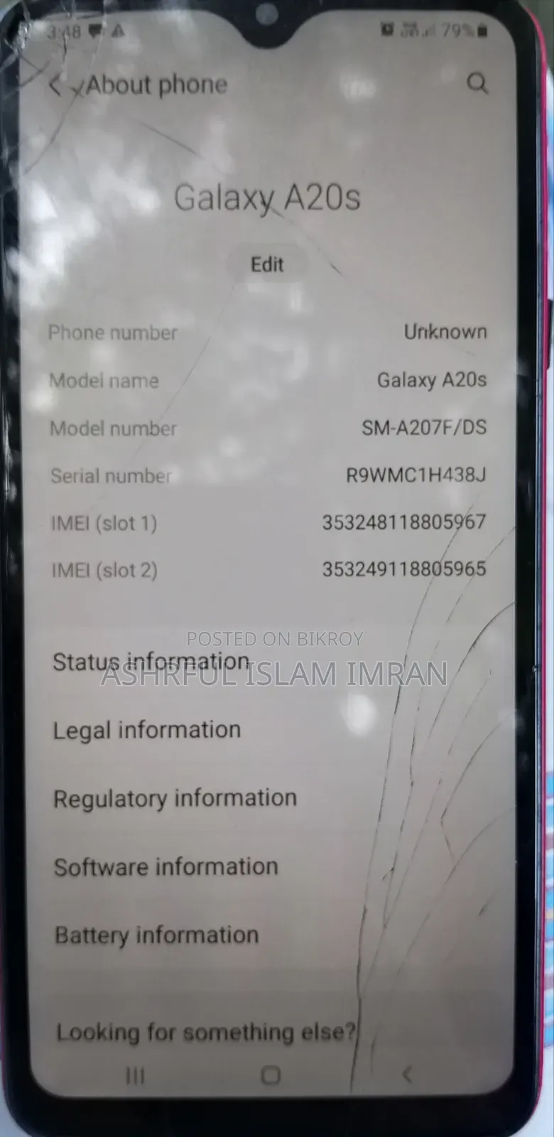 Samsung Galaxy A20s 32 GB Red
