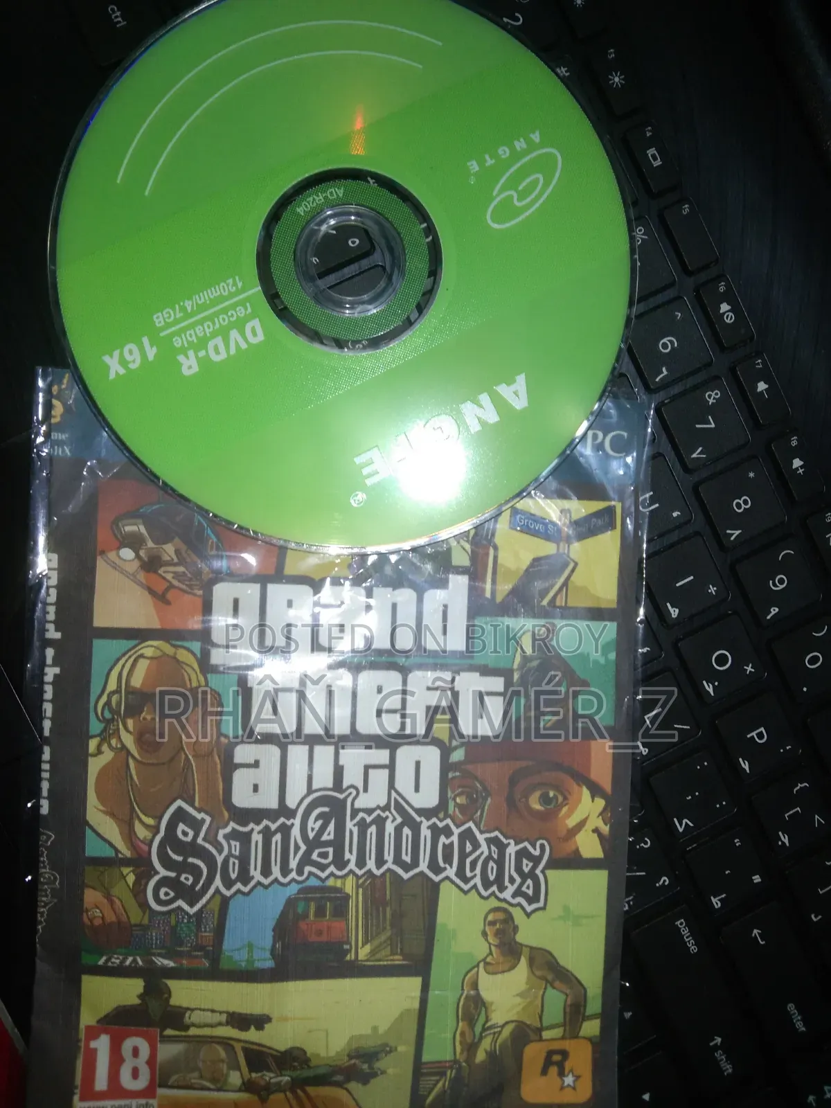 GTA San Andreas DVD for PC