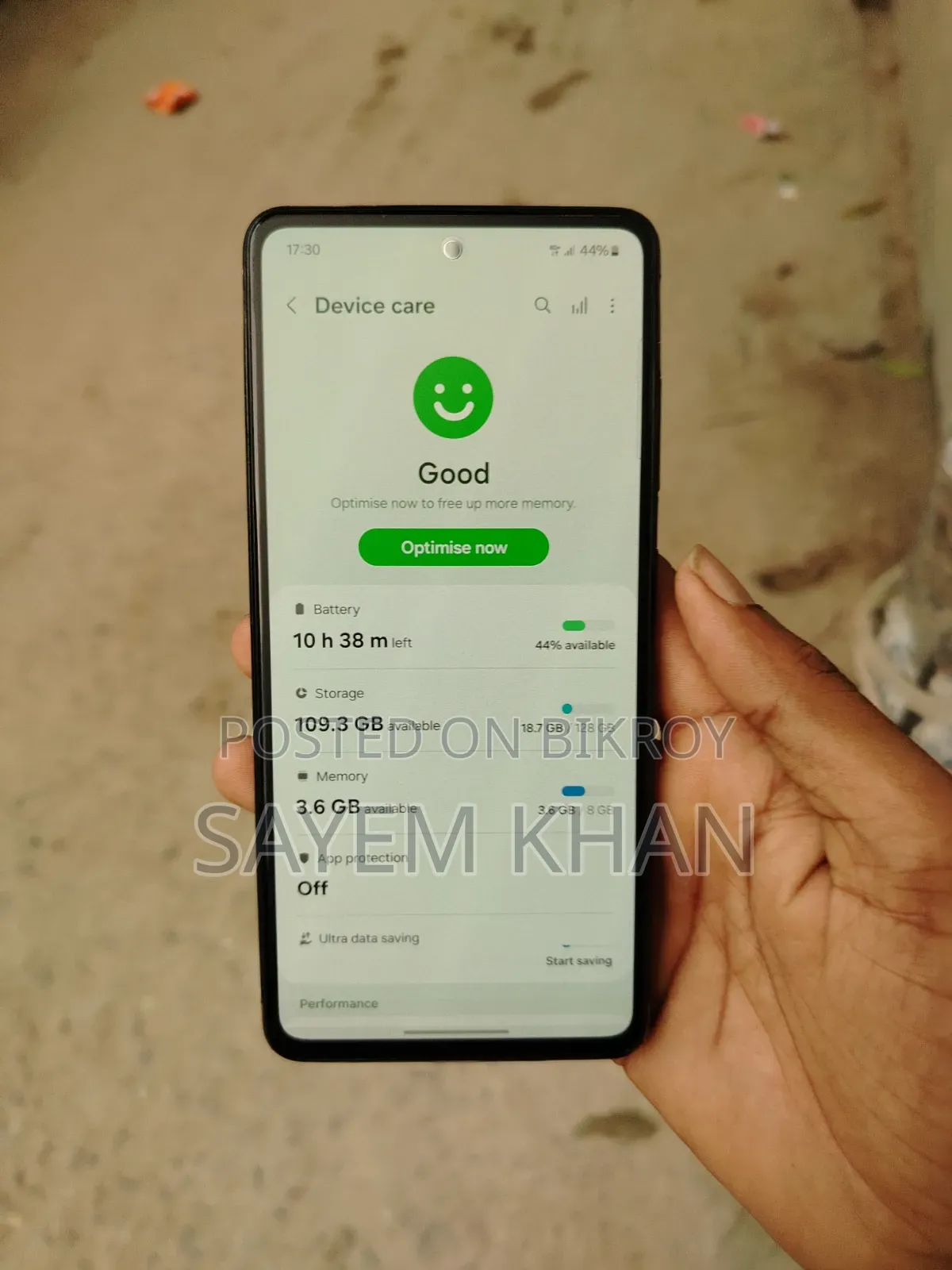 স্যামসাং গ্যালাক্সি এ৫২ ৫জি ১২৮ জিবি ব্ল্যাক