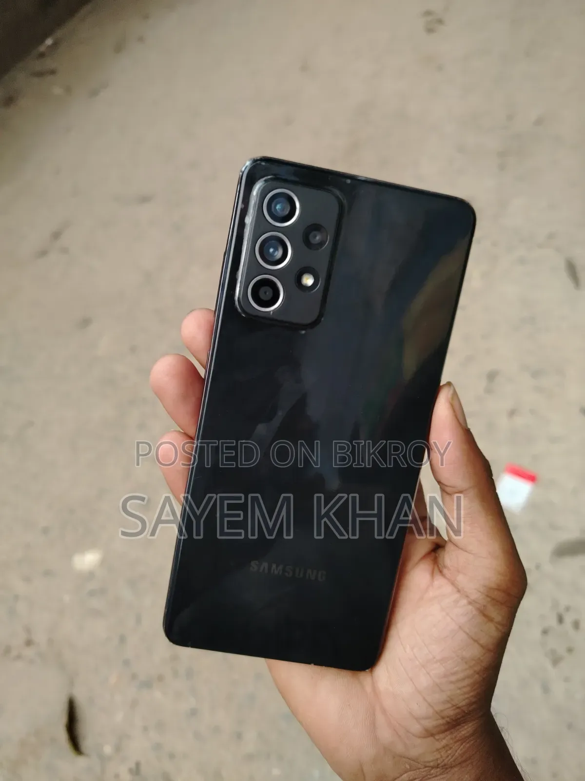 স্যামসাং গ্যালাক্সি এ৫২ ৫জি ১২৮ জিবি ব্ল্যাক