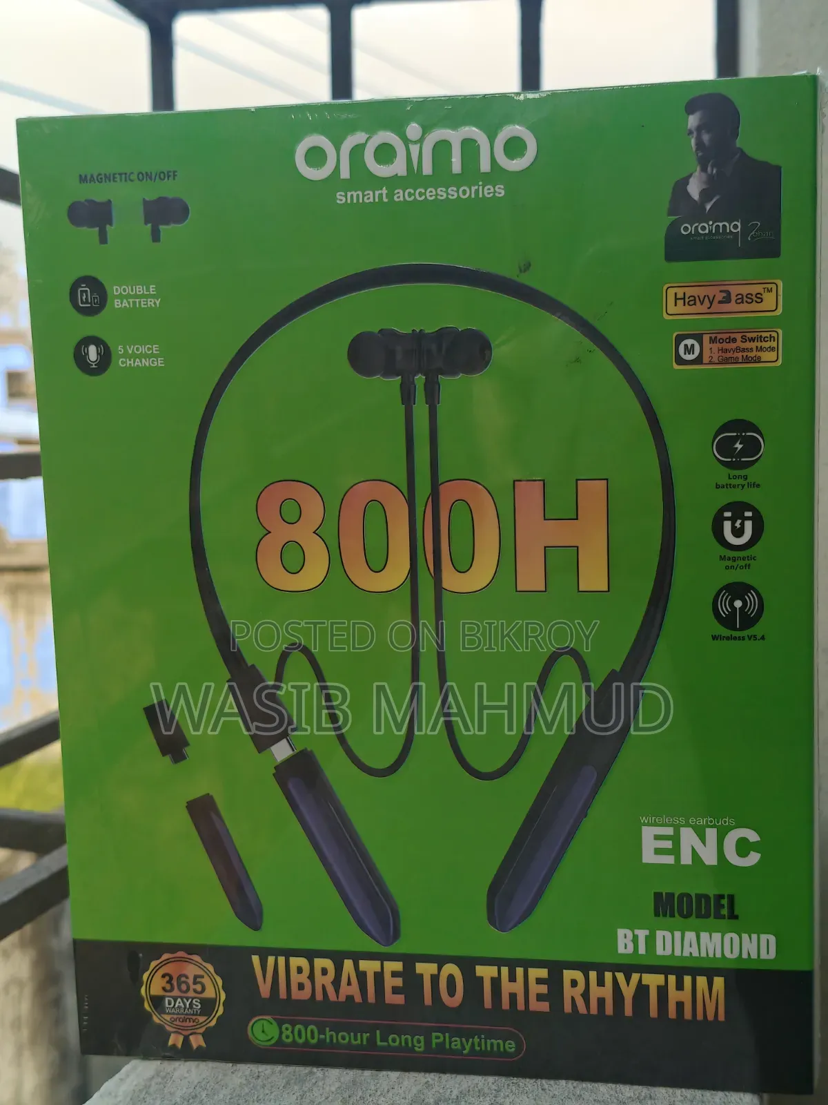 Oraimo 800hr Neckband