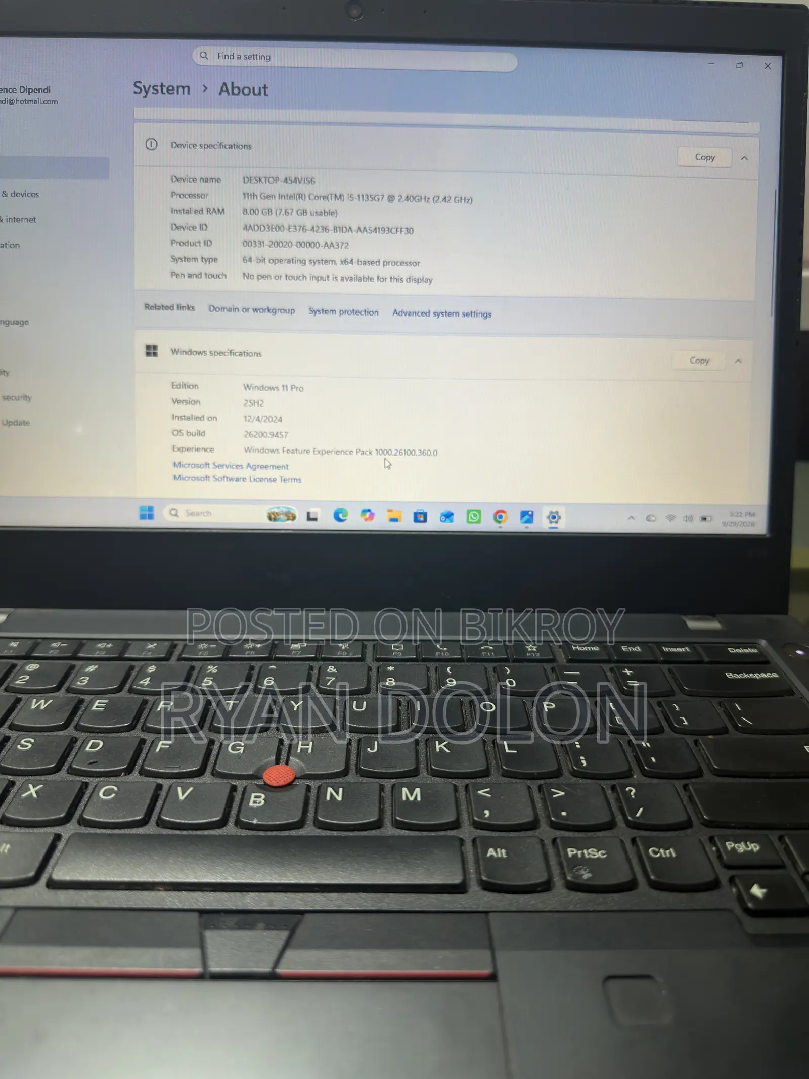 Laptop Lenovo ThinkPad L14 8GB Intel Core i5 HDD+SSD 500GB