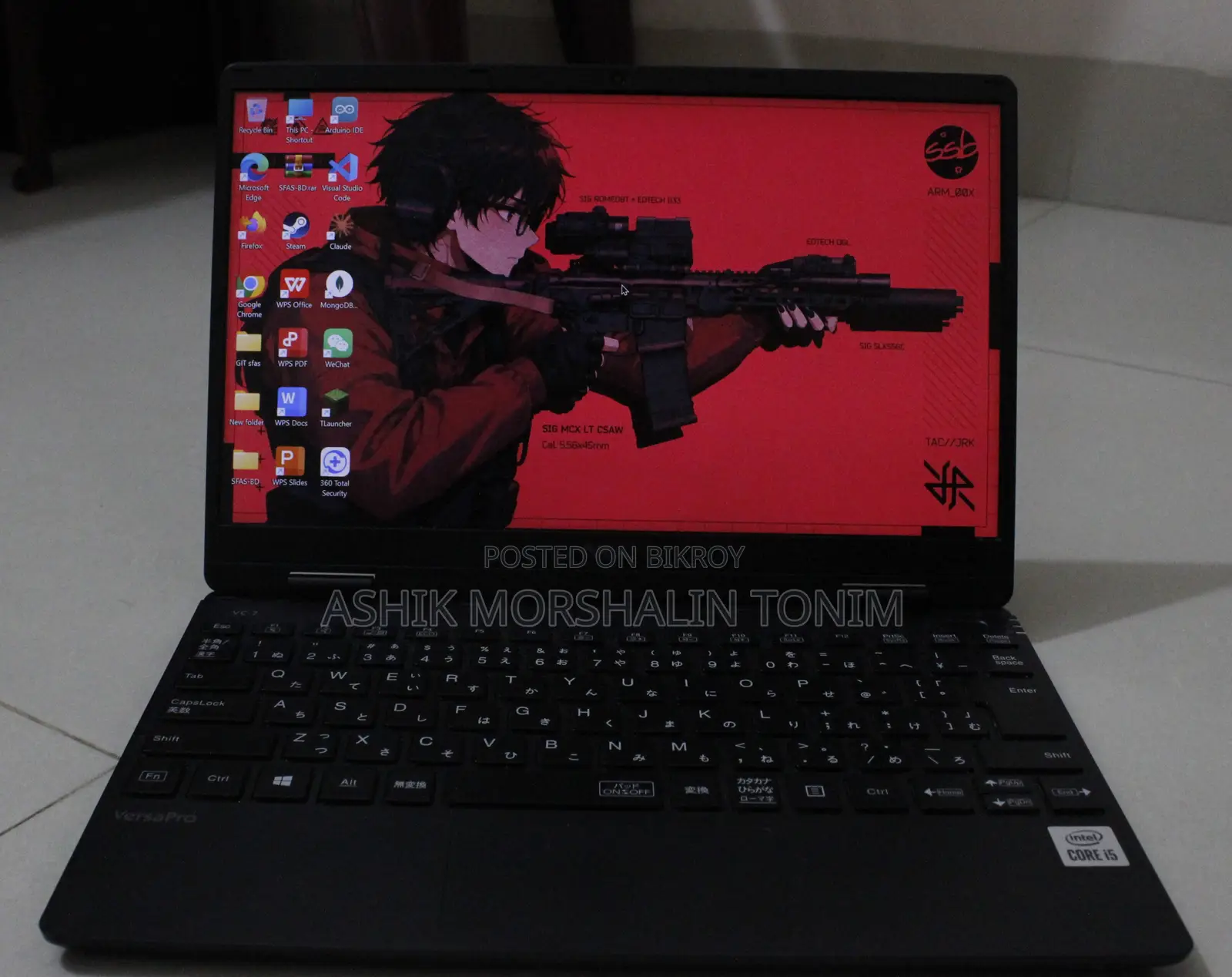 Laptop NEC 8GB Intel Core i5 SSD 256GB