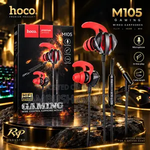 Hoco M105 Gaming Wired Earphones With Microphone in-Ear Gaming Headset