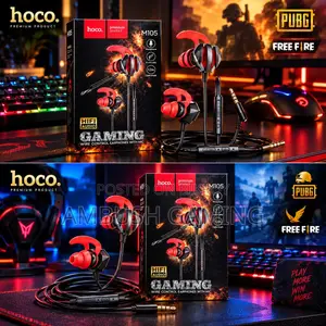 Hoco M105 Gaming Wired Earphones With Microphone in-Ear Gaming Headset