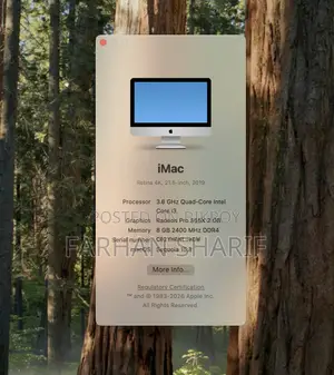 Desktop Computer Apple iMac M1 8GB Intel Core i3 SSD 512GB
