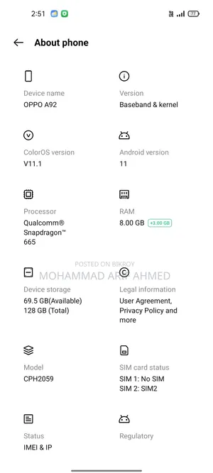Oppo A94 128 GB Blue
